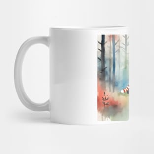 Watercolor Red Panda Spirit Animal Mug